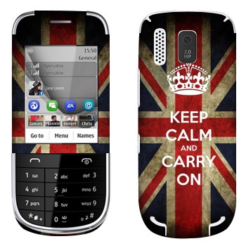   «Keep calm and carry on»   Nokia 203 Asha
