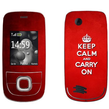   «Keep calm and carry on - »   Nokia 2220