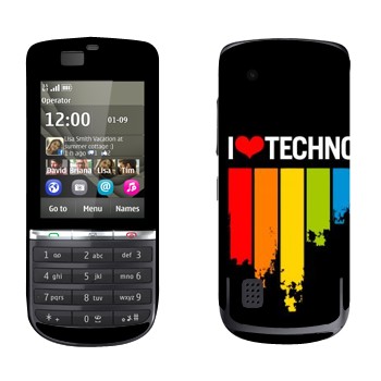   «I love techno»   Nokia 300 Asha