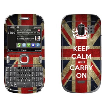   «Keep calm and carry on»   Nokia 302 Asha