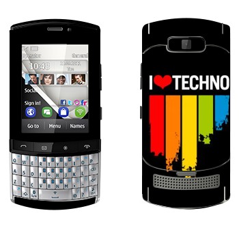   «I love techno»   Nokia 303 Asha