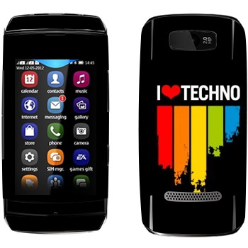   «I love techno»   Nokia 305 Asha