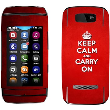   «Keep calm and carry on - »   Nokia 305 Asha