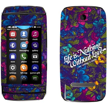  « Life is nothing without Love  »   Nokia 306 Asha
