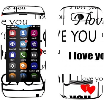   «I Love You -   »   Nokia 306 Asha