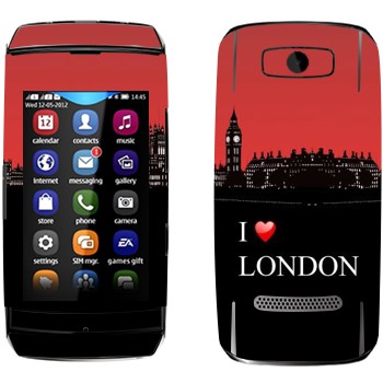   «I love London»   Nokia 306 Asha