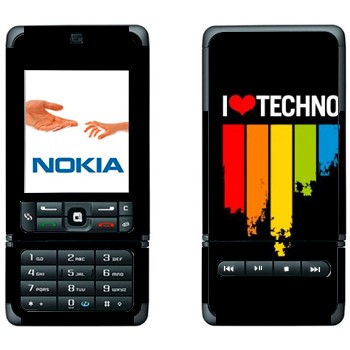   «I love techno»   Nokia 3250