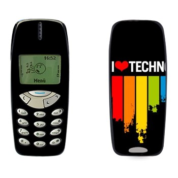   «I love techno»   Nokia 3310