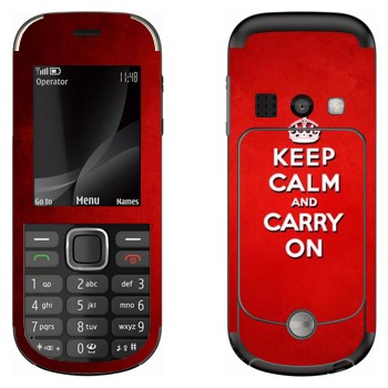   «Keep calm and carry on - »   Nokia 3720