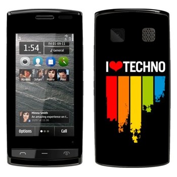   «I love techno»   Nokia 500