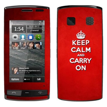   «Keep calm and carry on - »   Nokia 500