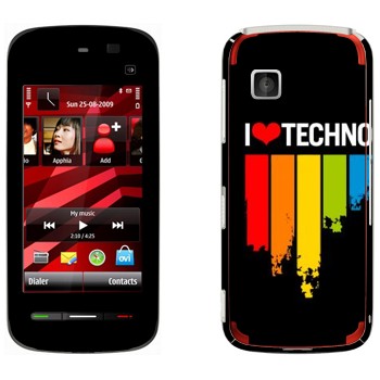  «I love techno»   Nokia 5228
