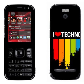   «I love techno»   Nokia 5630