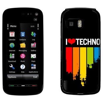   «I love techno»   Nokia 5800