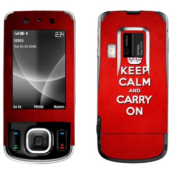   «Keep calm and carry on - »   Nokia 6260