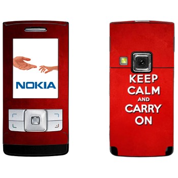   «Keep calm and carry on - »   Nokia 6270