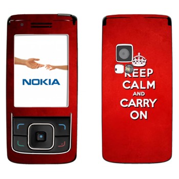   «Keep calm and carry on - »   Nokia 6288