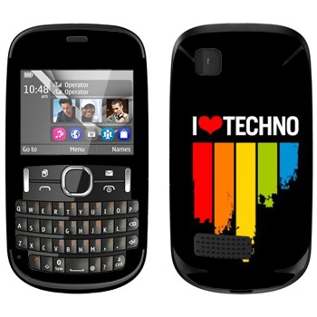   «I love techno»   Nokia Asha 200
