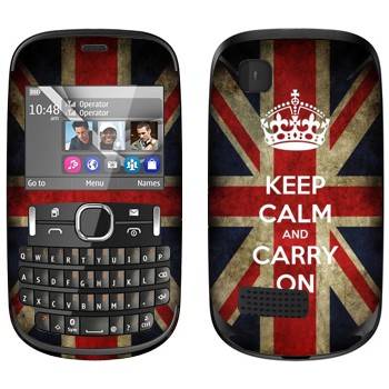   «Keep calm and carry on»   Nokia Asha 200