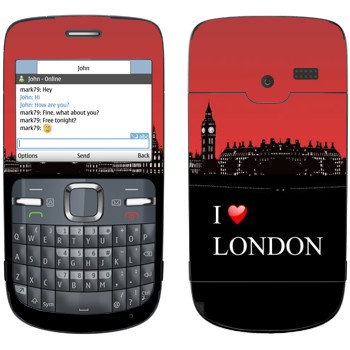   «I love London»   Nokia C3-00