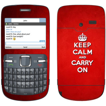   «Keep calm and carry on - »   Nokia C3-00