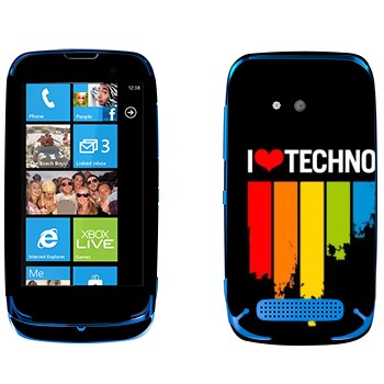   «I love techno»   Nokia Lumia 610