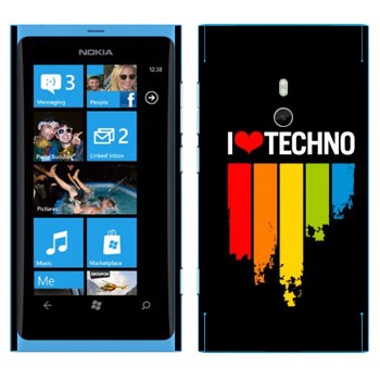   «I love techno»   Nokia Lumia 800