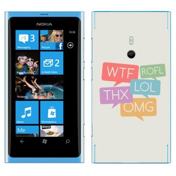   «WTF, ROFL, THX, LOL, OMG»   Nokia Lumia 800