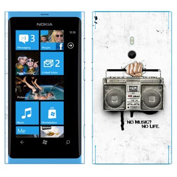   « - No music? No life.»   Nokia Lumia 800