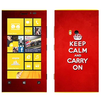   «Keep calm and carry on - »   Nokia Lumia 920