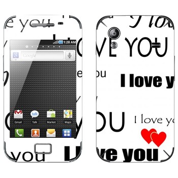   «I Love You -   »   Samsung Galaxy Ace