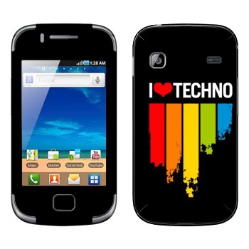   «I love techno»   Samsung Galaxy Gio