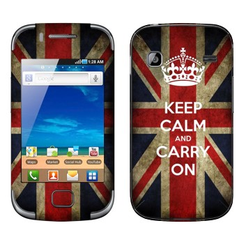   «Keep calm and carry on»   Samsung Galaxy Gio
