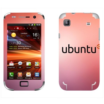   «Ubuntu»   Samsung Galaxy S Plus