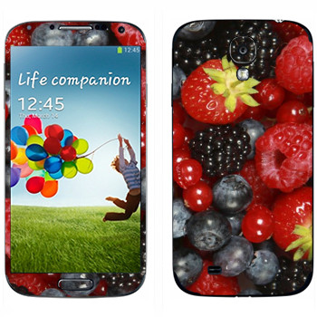 Виниловая наклейка «Ягоды» на телефон Samsung Galaxy S4