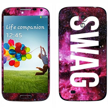 Виниловая наклейка «Надпись SWAG» на телефон Samsung Galaxy S4