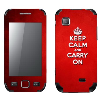   «Keep calm and carry on - »   Samsung Wave 525